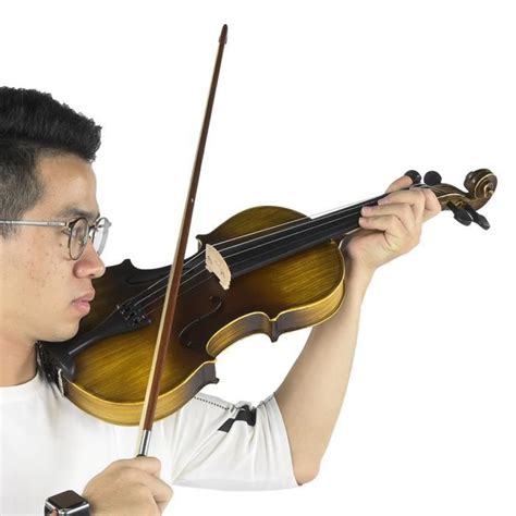 Akozon Violon En Bois Massif T Te De Tilleul De Pont De Violon D Rable