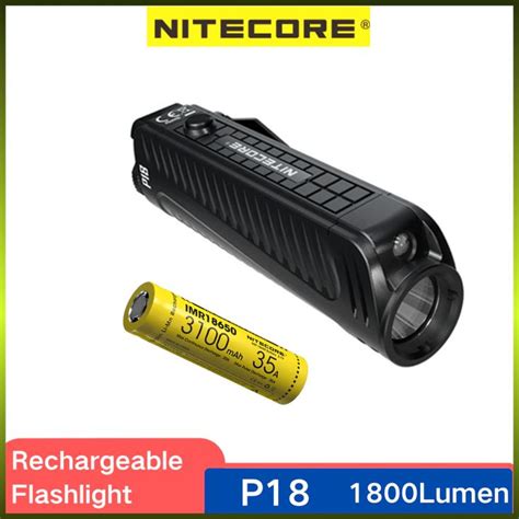 NITECORE Tactical Flashlight P18 1800Lumens Utilizes A CREE XHP35 HD