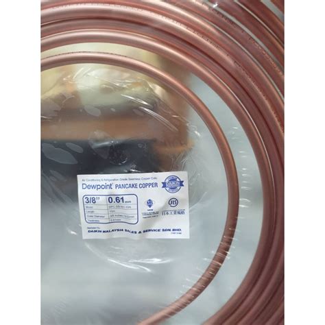 Air Cond Copper Pipe 1 4 3 8 1 2 Inch X 0 61mm SIRIM Approved