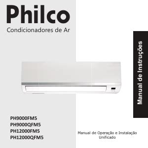 Manual Philco Ph Qfm Ar Condicionado