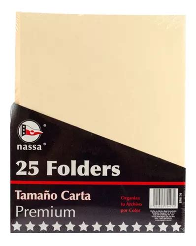 Folder Carta Nassa Crema Paquete Con Piezas Cuotas Sin Inter S