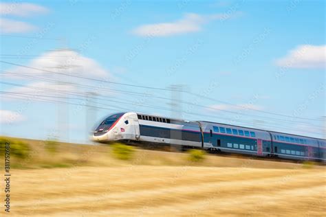 Varreddes France August A Tgv Duplex Inoui High Speed