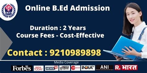 Online B Ed Admission Eligibility Syllabus Fee Scope