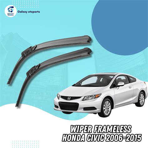 Jual Wiper Frameless Honda Civic Tanpa Rangka Besi Set