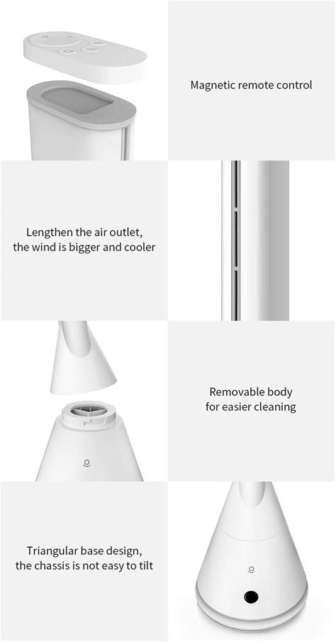 Xiaomi Rosou Ss4 Интеллектуальный Leafless пьедестал вентилятор Mijia ...