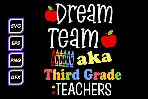 Third Grade Teachers Aka Dream Team Graphic By Tlamtha Studio