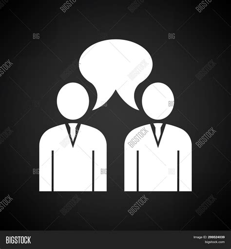 Chat Icon White On Vector And Photo Free Trial Bigstock