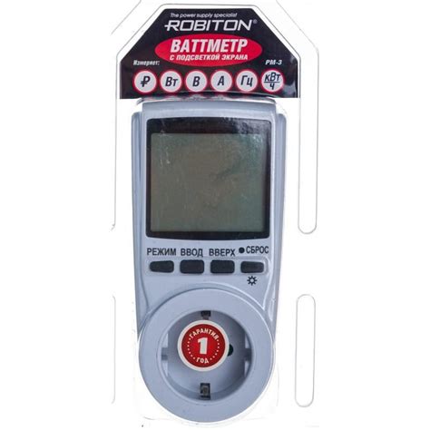 ROBITON PM-3 15427. Купить Ваттметр на Официальном Сайте ROBITON в России.