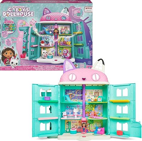 Gabbys Dollhouse Ber Cm Gro Es Purrfect Puppenhaus Mit Gabby Und