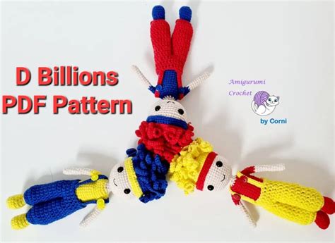 Pdf D Billions Kids Boom Boom Crochet Pattern Etsy