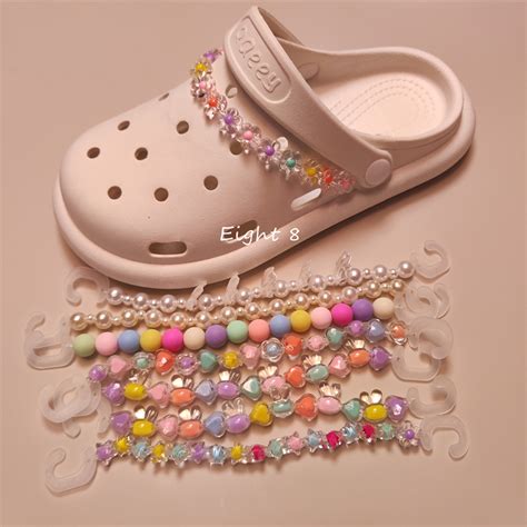 1pc Colorful Flower Star Beads Crocs Jibbitz Shoe Decoration Jibz Shoe Charms For Clog