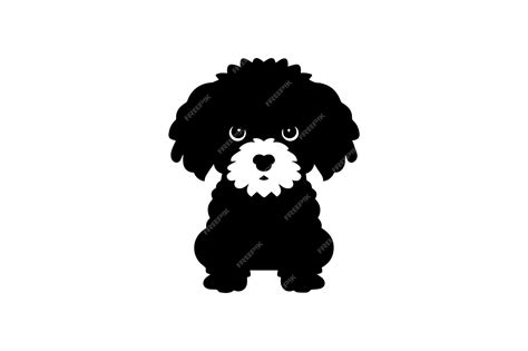 Premium Vector | Bichpoo flat icon