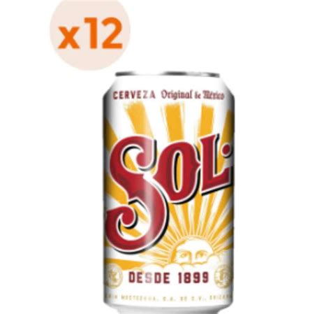 Booz Cl Cerveza Sol Lata 350cc