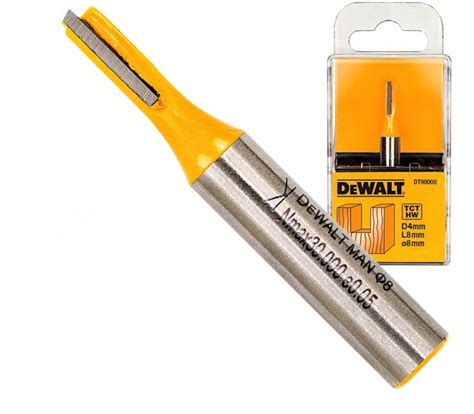 Frez do rowków drewno prosty 4mm DeWALT DT90000 Cena Opinie