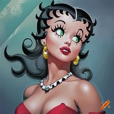 Betty Boop Comic Cover In J Scott Campbell Art Style