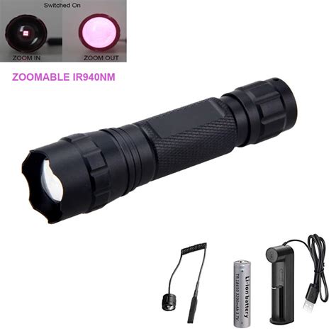 Buy WESLITE IR Torch 940nm, Infrared Light Hunting Flashlight Zoomable ...