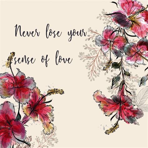 Floral background with quote Vector | Free Download