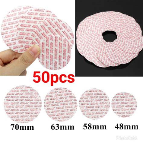 ONHAND PRESS AND SEAL CAP LINERS SAFETY FOAM SAFETY TAMPER 50pcs