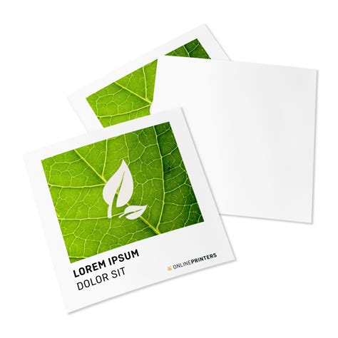 Flyers Eco Natuurpapier A Vierkant Enkelzijdig Bedrukt A Vierkant