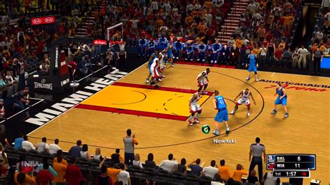 NBA 2K14 Miami Heat Vs Dallas Mavericks HD Gameplay D Wade Dunks On