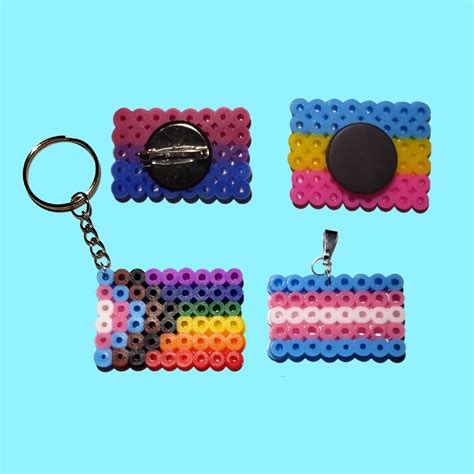 Lgbtq Pride Flag Perler Beads Hama Beads Fuse Beads Get The Etsy