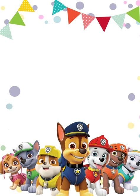 Paw Patrol Design Template Pixiz