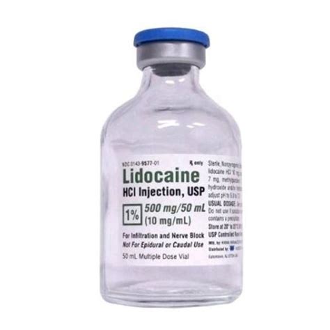 Lidocaine Hcl Injectable Mdv Ml Sterile Allmedtech