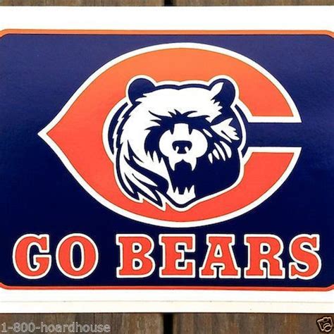 Go Bears Chicago Bears Decal Sticker 1990s Bestlittlehoardhouse