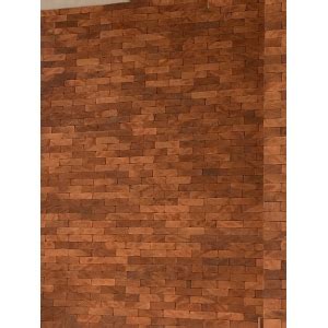 Revestimento Brick Rustico Terra Corten Capa Tijolinho Rustico Natural