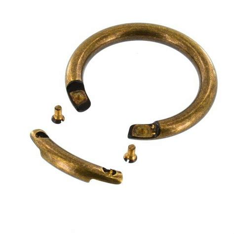 Ors Antique Brass O Ring Opens With Screws Solid Brass Ll Multiple Sizes