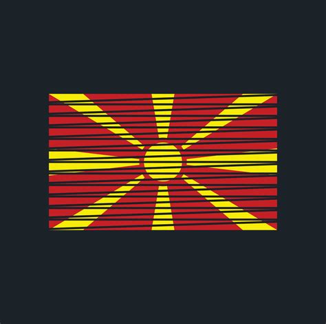 North Macedonia Flag Brush. National Flag 6873543 Vector Art at Vecteezy