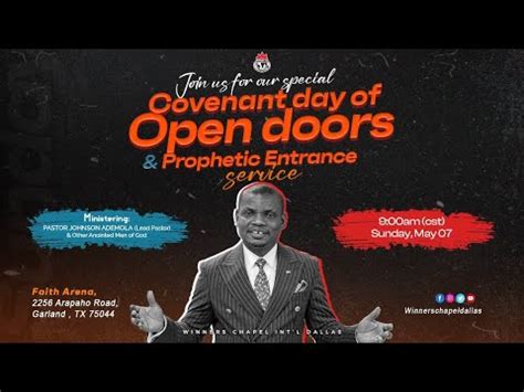 Covenant Day Of Open Doors Prophetic Entrance Service 7th Of May