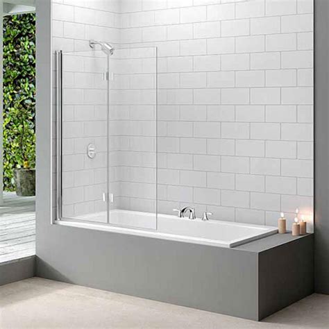 Merlyn Hinged Two Panel Folding Bath Screen Mb8