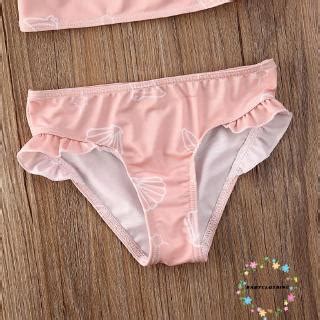 ღWSVღToddler Kid Baby Girl Flower Ruffle Bikini Set Swimwear Swimsuit Bathing Suit Shopee