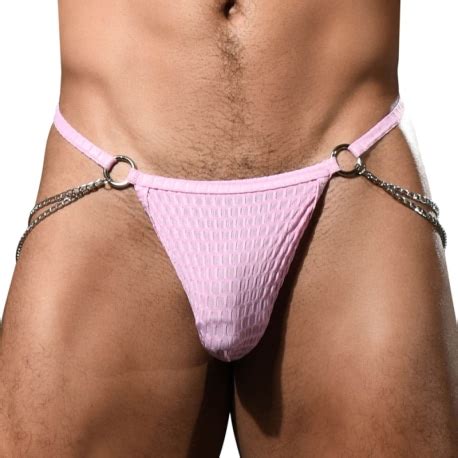 Andrew Christian String Almost Naked Chain Rose INDERWEAR