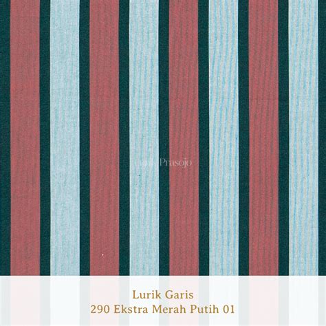 Lurik Motif Garis 290 Ekstra Merah Putih 01 Lurik Prasojo