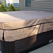 Amazon ULTCOVER Waterproof 600D Polyester Square Hot Tub Cover Outdoor SPA Covers 85 X 85