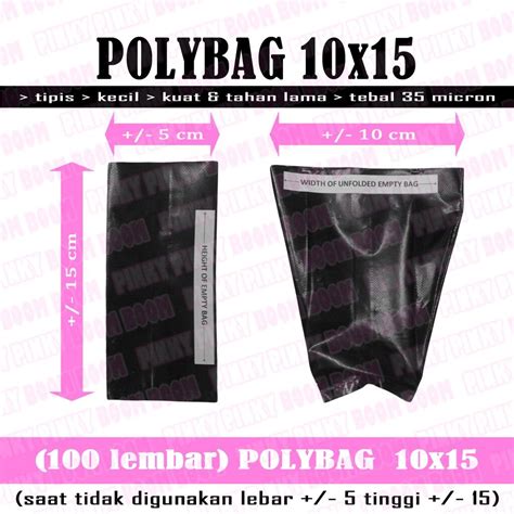 (100 Lembar) Polybag 10x15 Polibag / Polibeg / Polibek / Kantong ...