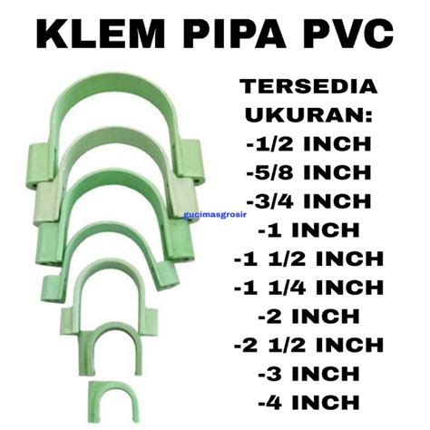 Jual Klem Pipa Pvc Kleman Pipa Klem Pipa Plastik Clamp Pipa Pvc 1