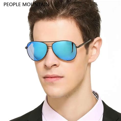 Newest Bright Color Hd Polarized Pilot Sunglasses Men Driving Anti