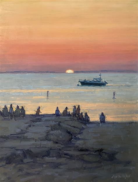 Menemsha Sunset by Elise Phillips - North Water Gallery