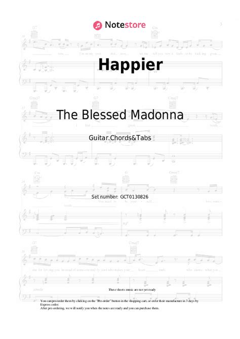 Happier chords and tabs The Blessed Madonna, Clementine Douglas in Note-Store.com | Guitar ...