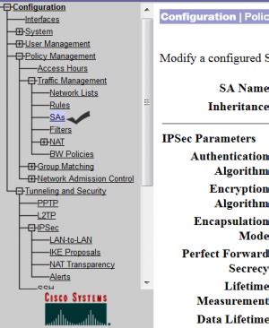 Site to Site VPN Between Cisco VPN Concentrator and Router