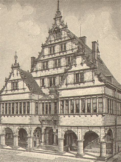 1893 European Style Of Architecture 16th 17th Century German