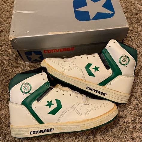 Vintage 80s Nba Boston Celtics Converse Sneakers Men Fashion Swag