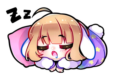 Artstation Chibi Cuni Oc Sleeping  Andrés Javier