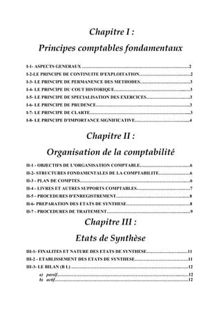 Principes et normes comptables fondamentaux de la comptabilité PDF