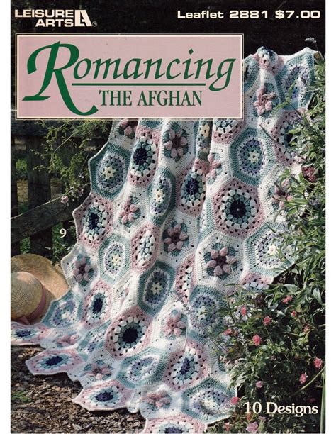 Romancing The Afghan Crochet Pattern Book Leisure Arts 2881 Etsy