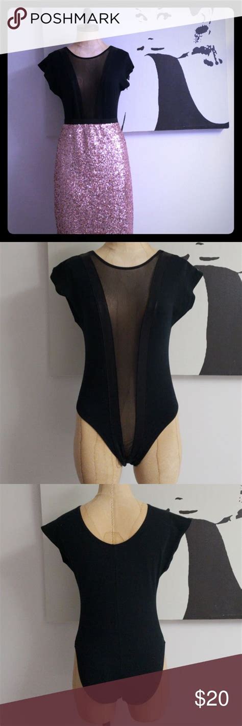 American Apparel Gloria V Mesh Bodysuit American Apparel American Apparel Tops Mesh Bodysuit