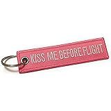 Amazon Aviamart Kiss Me Before Flight Keychain Luggage Tag